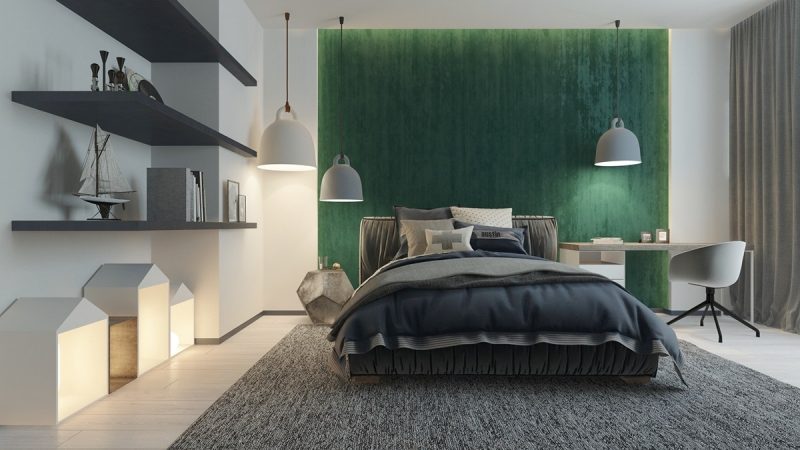 10+ Green Accent Wall Bedroom Ideas You Have To See
