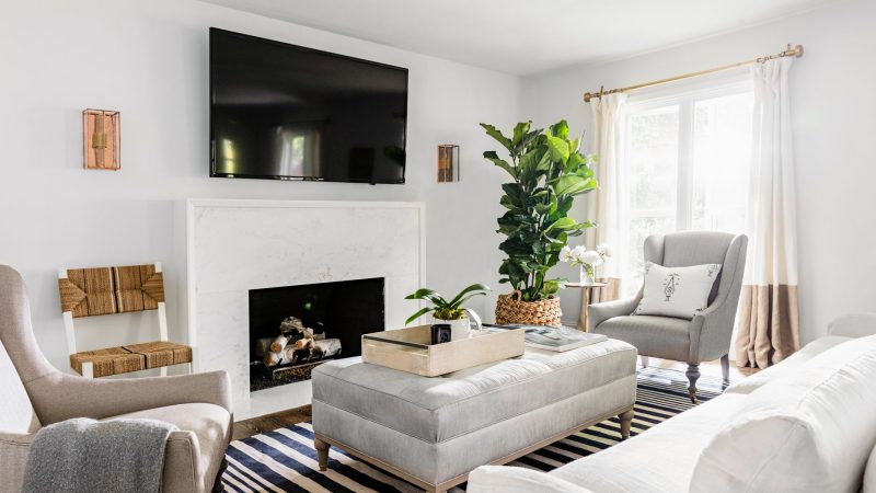 How To Arrange Living Room Furniture with Fireplace And Tv