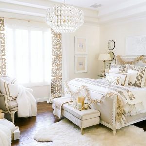 15 White and Gold Bedroom Ideas